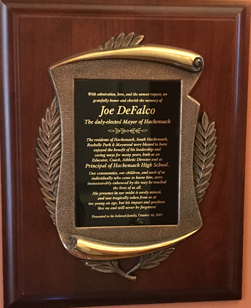 Joseph A. DeFalco Community Plaque